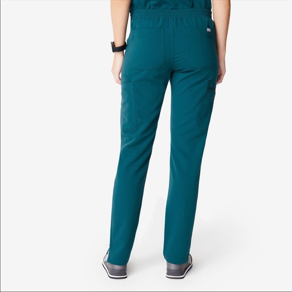 Figs Caribbean Blue Yola Skinny Scrub Pant - Picture 4 of 8
